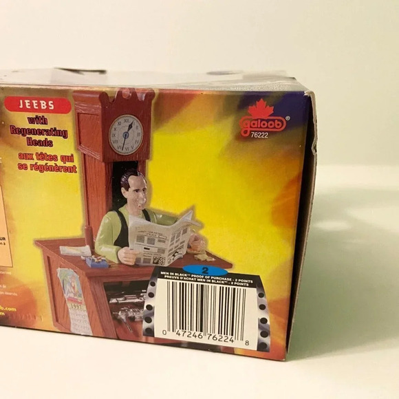 Vintage 1997 Men In Black MIB Jeebs Rotating  Head Action Figure Desk Galoob - Picture 12 of 16